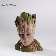 Load image into Gallery viewer, Carton Flowerpot Baby Groot Pen Pot Holder Plants Flower Pot Cute Action Figures Toys for Kids Gift Desktop Decoration