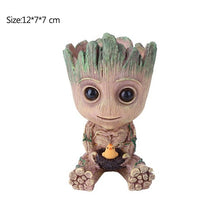 Load image into Gallery viewer, Carton Flowerpot Baby Groot Pen Pot Holder Plants Flower Pot Cute Action Figures Toys for Kids Gift Desktop Decoration