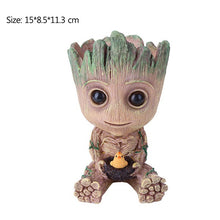 Load image into Gallery viewer, Carton Flowerpot Baby Groot Pen Pot Holder Plants Flower Pot Cute Action Figures Toys for Kids Gift Desktop Decoration