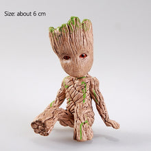 Load image into Gallery viewer, Carton Flowerpot Baby Groot Pen Pot Holder Plants Flower Pot Cute Action Figures Toys for Kids Gift Desktop Decoration