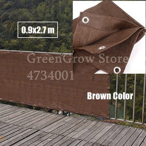 0.9x1.8/2.7/3.6m HDPE Anti-UV Sunshade Net Home Courtyard Balcony Fence Safety Net Plant Cover Sunscreen Sunblock Shading Cloth