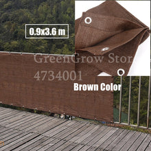 Load image into Gallery viewer, 0.9x1.8/2.7/3.6m HDPE Anti-UV Sunshade Net Home Courtyard Balcony Fence Safety Net Plant Cover Sunscreen Sunblock Shading Cloth
