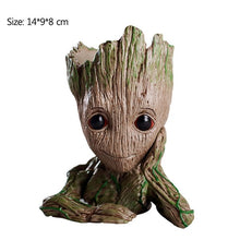 Load image into Gallery viewer, Carton Flowerpot Baby Groot Pen Pot Holder Plants Flower Pot Cute Action Figures Toys for Kids Gift Desktop Decoration
